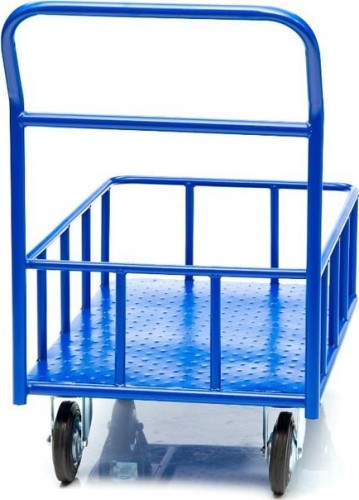 Тележка платформенная СТЕЛЛА-ТЕХНИК КПБ-300-150 с бортом, 600х900мм КПБ-300-150-И - изображение 2