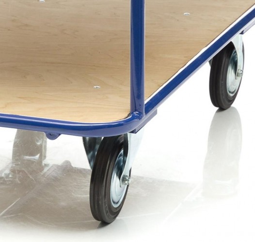 Тележка платформенная СТЕЛЛА-ТЕХНИК КП-2 2-х ярусная, 500х800мм КП-2-Ф-5-8-160-К - изображение 5