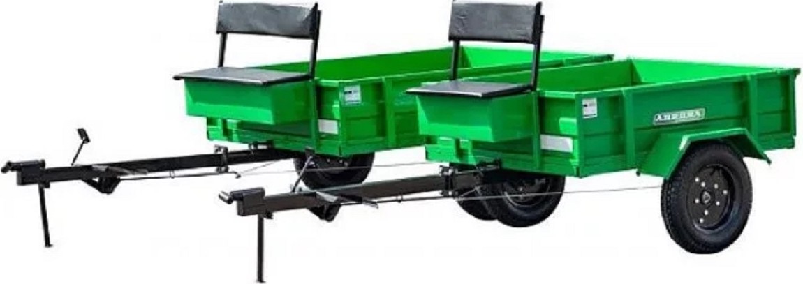 Тележка прицепная AURORA ТПМ1-121 (300кг) 33455 - изображение 3