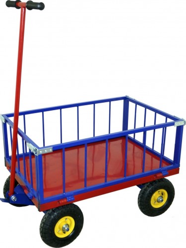 Тележка с трубчатым бортом Rusklad ТПОБ-7Т 800х1400х300 мм, до 450 кг, литые колеса ТПОБ 7 Т литые - изображение 2