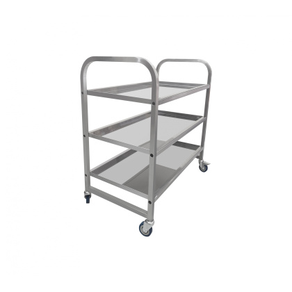 Тележка сервировочная Luxstahl нерж. 3 уровня - изображение 2