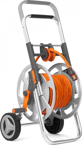 Тележка со шлангом DAEWOO DWR 2121 20 м, и набором для полива, металл