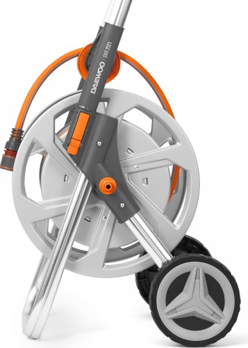 Тележка со шлангом DAEWOO DWR 2121 20 м, и набором для полива, металл - изображение 3