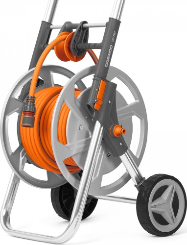 Тележка со шлангом DAEWOO DWR 2121 20 м, и набором для полива, металл - изображение 2