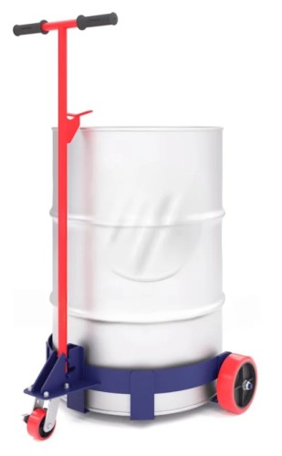 Тележка транспортировочная Rusklad КБ 3 литые для перевозки металлических бочек