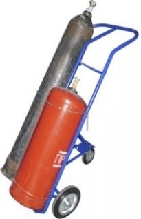 Тележка транспортировочная КП-2 под два баллона (проп+кисл) колеса из литой резины