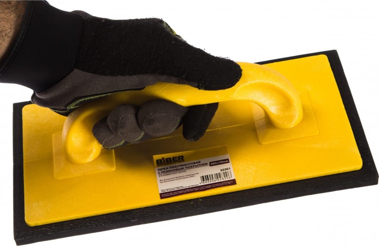 Терка Biber 35 501 с резиновым покрытием 280х140мм тов-085751 - изображение 2