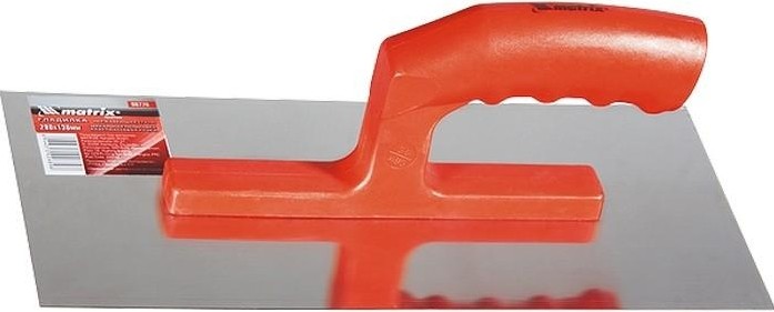 Терка MATRIX 280х130 мм гладилка стальная, , полировка, пластмас 86774