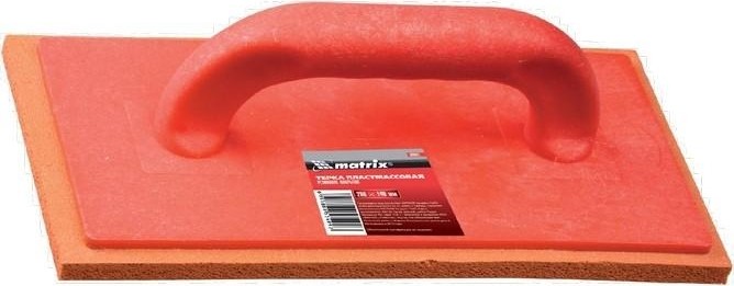 Терка MATRIX 280х140 мм пластмассовая, резиновое покрытие 86801