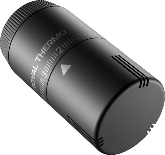 Термоголовка жидкостная ROYAL THERMO Design М30х1,5 черная RATHDN13015BL НС-1697763