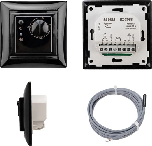 Терморегулятор для теплого пола REXANT 51-0816 механический RX-308B, 3,5квт