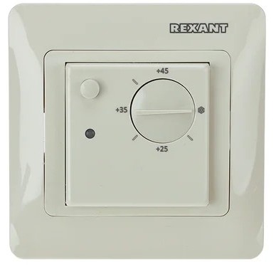 Терморегулятор для теплого пола REXANT 51-0826 механический RX-308G, 3,5квт