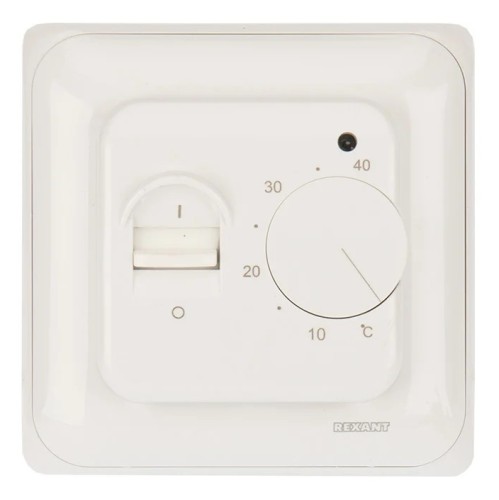Терморегулятор для теплого пола REXANT R70XT механический с датчиком температуры 3500Вт, белый 51-0531