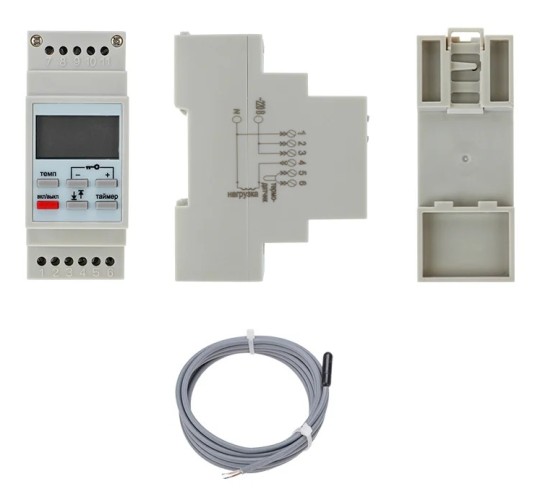 Терморегулятор для теплого пола REXANT RX-257  цифровой, програм.c диапазонами работы 51-0821 - изображение 2