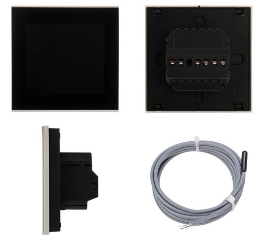 Терморегулятор для теплого пола REXANT R300B сенсорный программируемый, черный 51-0575 - изображение 2