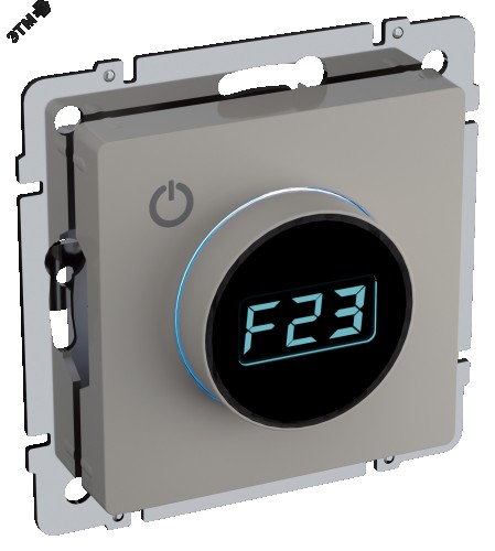 Термостат электронный IEK BRITE с индикацией ТС10-1-БрКр беж BR-RT11-K10