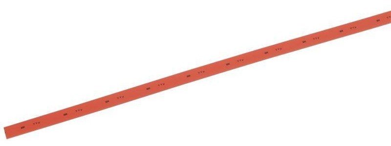 Термоусаживаемая трубка IEK ТТУ нг-LS 16/8 красн. 1м  UDRS-D16-1-K04