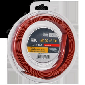 Термоусаживаемая трубка IEK ТТУ нг-LS 10/5 красн. (уп.2м)  UDR12-010-005-002-K04-T