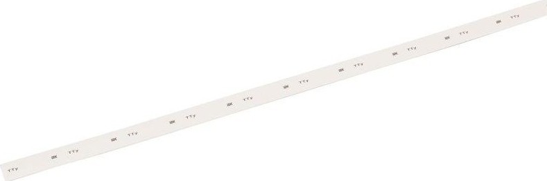 Термоусаживаемая трубка IEK ТТУ нг-LS 6/3 бел. 1м  UDRS-D6-1-K01