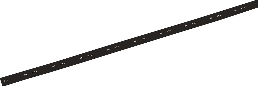 Термоусаживаемая трубка IEK ТТУ нг-LS 12/6 черн. 1м  UDRS-D12-1-K02