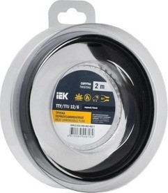 Термоусаживаемая трубка IEK ТТУ нг-LS 12/6 черн. (уп.2м)  UDR12-012-006-002-K02-T