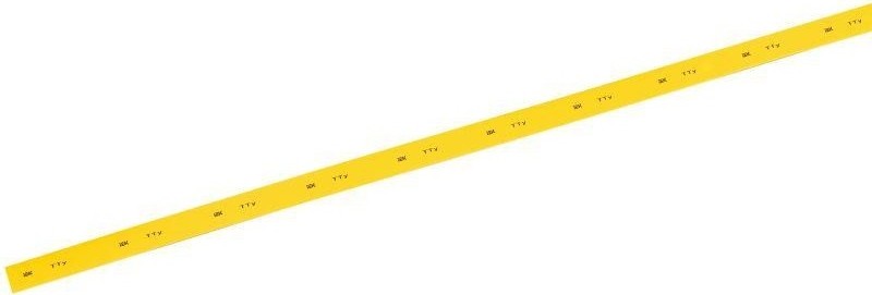 Термоусаживаемая трубка IEK ТТУ нг-LS 10/5 желт. 1м  UDRS-D10-1-K05