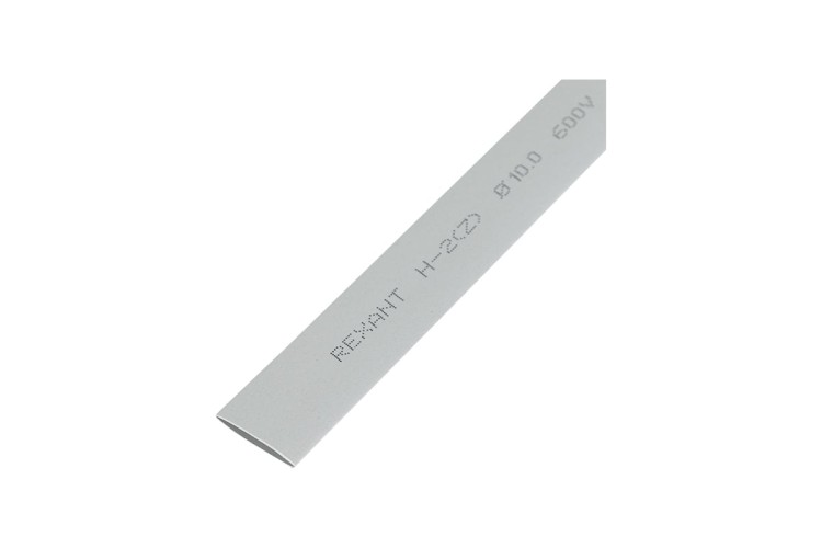 Термоусаживаемая трубка REXANT 21-0010 ТУТ нг 10,0/5,0мм, серая (уп.50 шт. по1м)