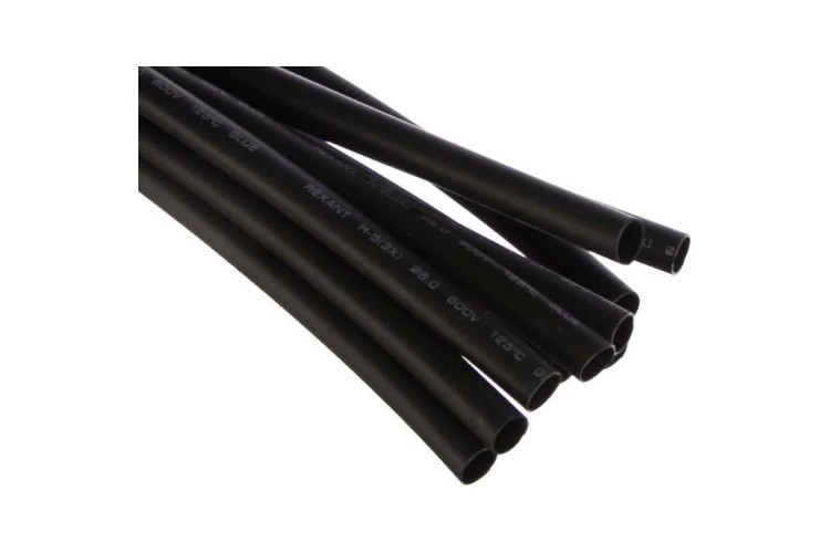 Термоусаживаемая трубка REXANT 20-6008 СТТК (3:1) двустенная клеевая 6,0/2,0мм, черная (у