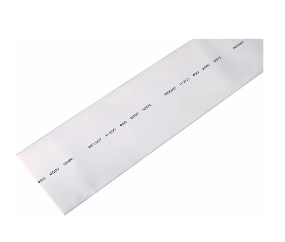 Термоусаживаемая трубка REXANT 25-0001 ТУТ нг 50,0/25,0мм, белая (уп.10 шт. по1м)