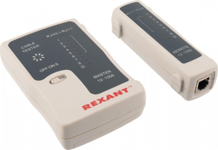 Тестер кабельный REXANT RX-468 rj-45+rj-11 12-1006 - изображение 2