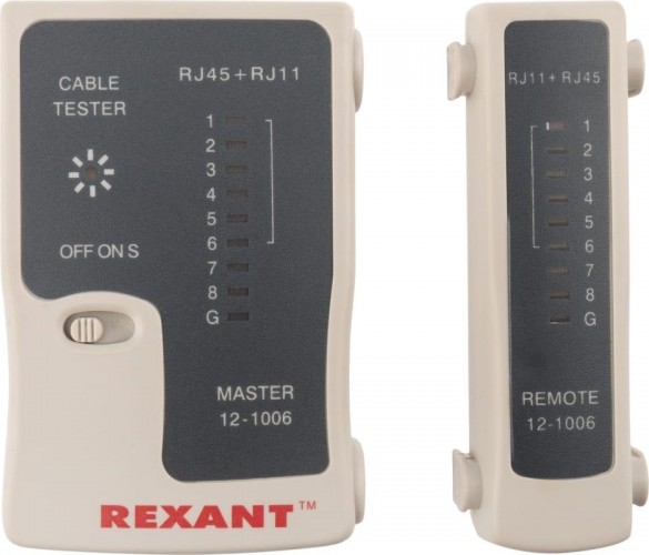 Тестер кабельный REXANT RX-468 rj-45+rj-11 12-1006