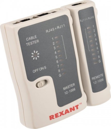 Тестер кабельный REXANT RX-468 rj-45+rj-11 12-1006 - изображение 4
