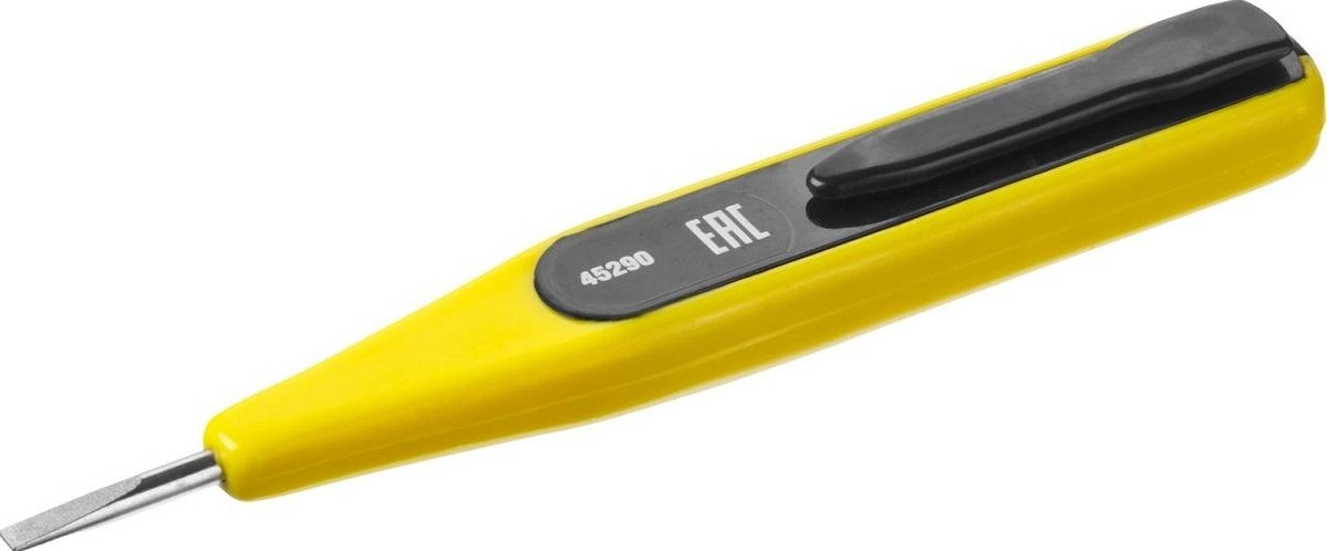 Тестер напряжения 12-220В STAYER "MASTER" цифровой со световым индикатором, 125мм, 45290 45290 - изображение 2