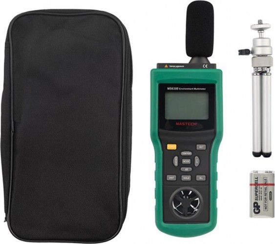 Тестер окружающей среды MASTECH MS6300 многофункциональный 13-1250 - изображение 3