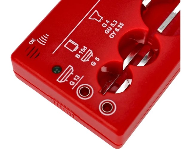 Тестер REXANT 604-803 для ламп, портативный, на батарейке - изображение 4