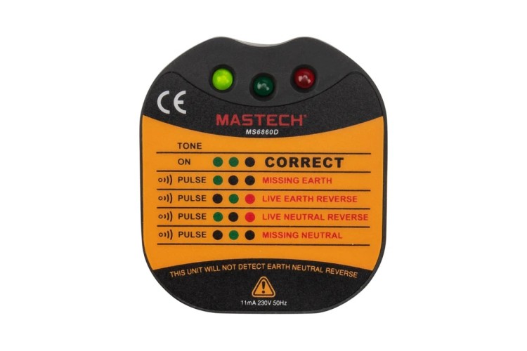 Тестер розеток MASTECH 13-1260 MS6860D - изображение 2