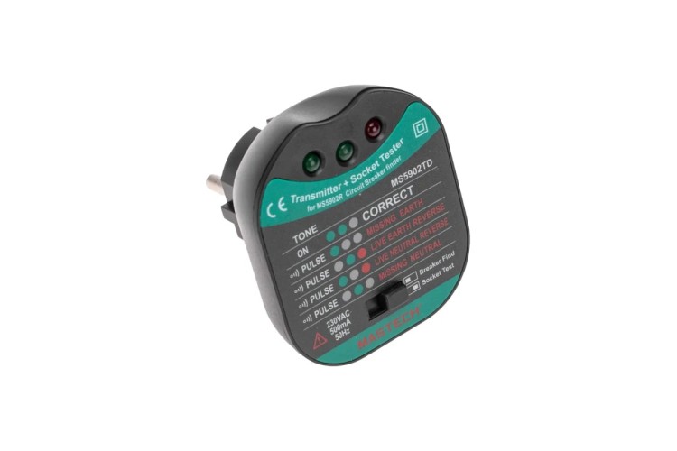 Тестер розеток MASTECH 13-1262 детектор автоматов MS5902RTD - изображение 3