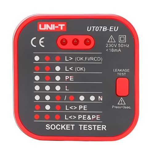 Тестер розеток UNI-T UT07B-EU 13-1121