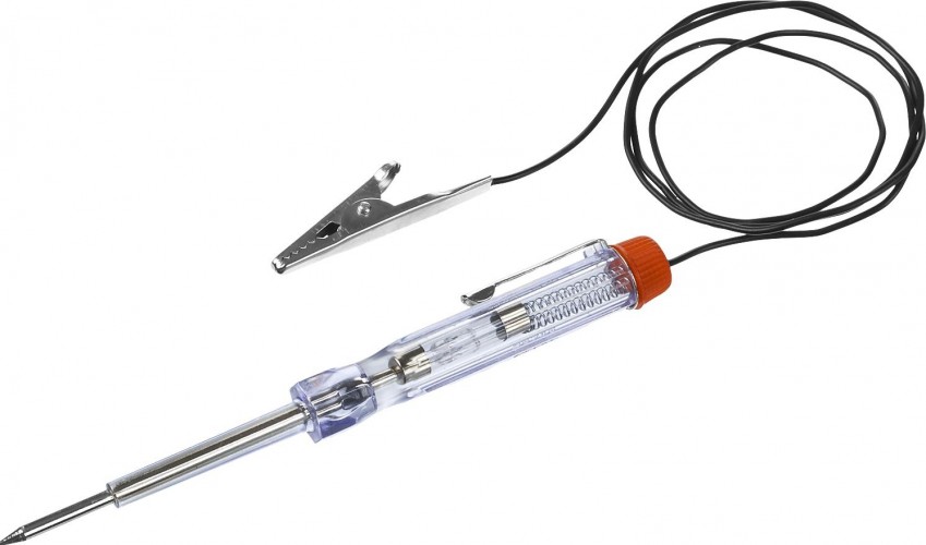 Тестер ЗУБР МАСТЕР пробник для автопроводки, пластик. клипса, на подв 25745