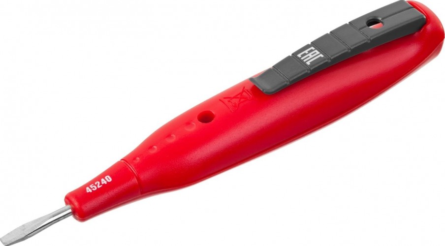 Тестер ЗУБР Мастер цифровой со световым индикатором, 140мм 45240 - изображение 2