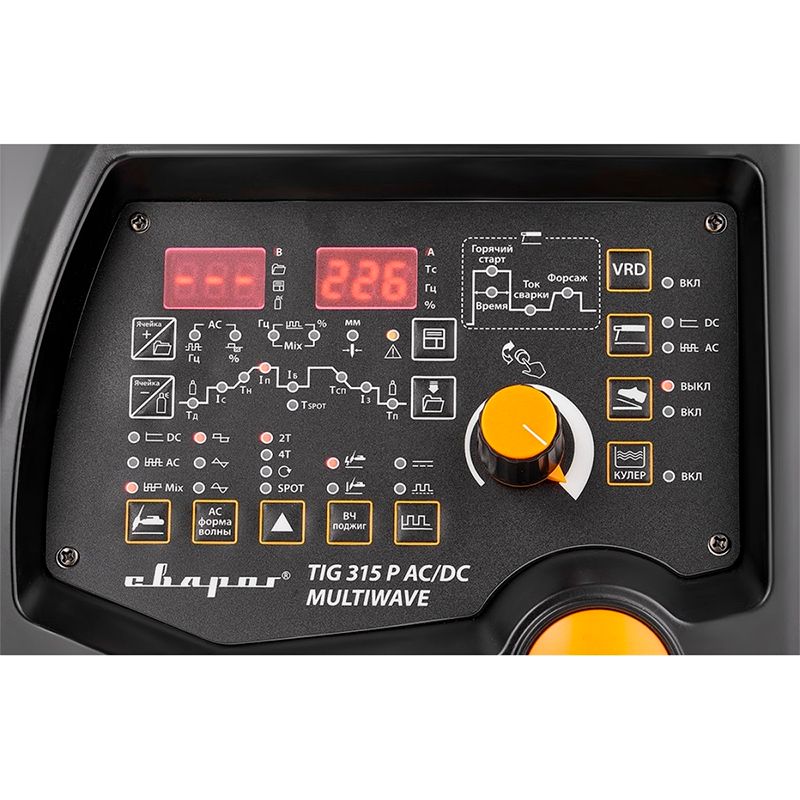 Инвертор сварочный Сварог TIG 315 P AC/DC MULTIWAVE PRO (E202) - изображение 4