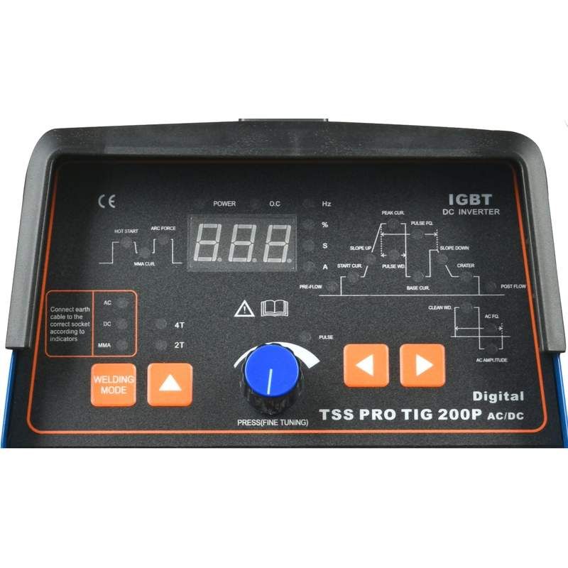 Аппарат TIG сварки алюминия ТСС PRO TIG/MMA 200P AC/DC Digital - изображение 5