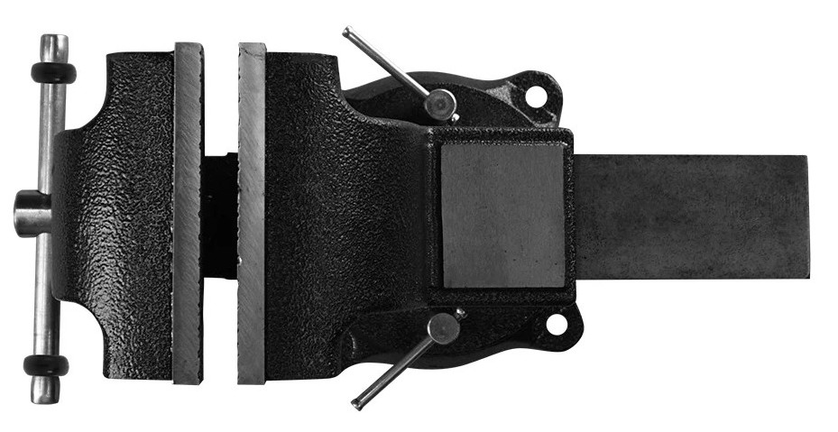 Тиски BERGER BG1336 чугунные поворотные с трубным зажимом и наковальне - изображение 2