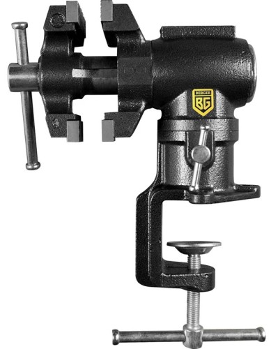 Тиски BERGER BG1341 чугунные поворотные в 2-х плоскостях с наковальней