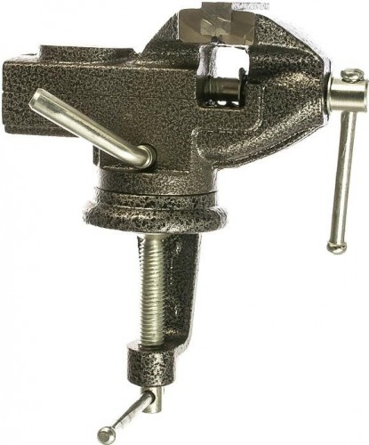 Тиски Biber Профи 85887 настольные, поворотные с наковальней 65мм тов-125013