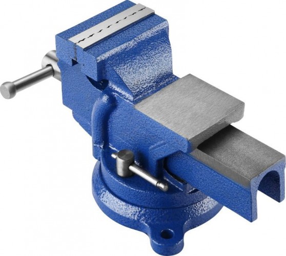 Тиски DEKO CL09 слесарные поворотные, 75 мм 065-0961
