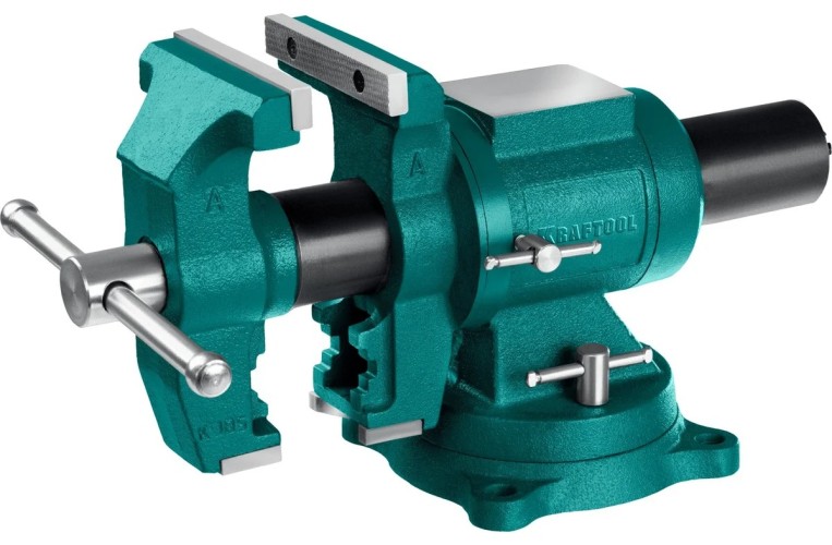 Тиски KRAFTOOL 3D Multi-Purpose 125 мм, чугунные слесарные  32706-125