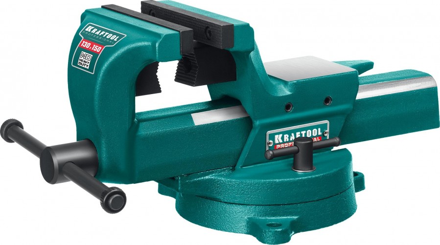 Тиски KRAFTOOL FORGE-130/150 с регулировкой компенсации люфта 32700-150