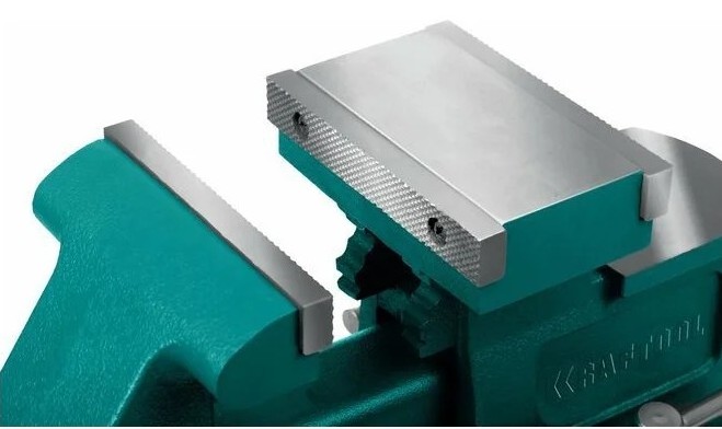 Тиски KRAFTOOL Reversible 165 мм слесарные 32705-165 - изображение 2