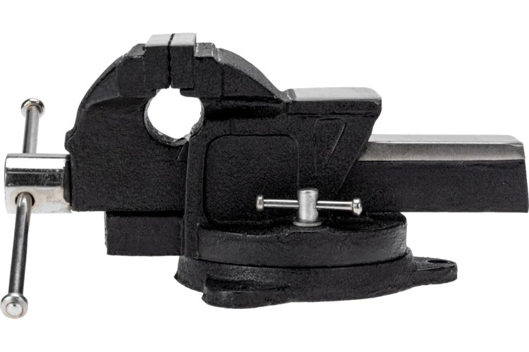 Тиски Kranz KR-12-5101 слесарные 100мм, поворотные, с наковальней - изображение 2